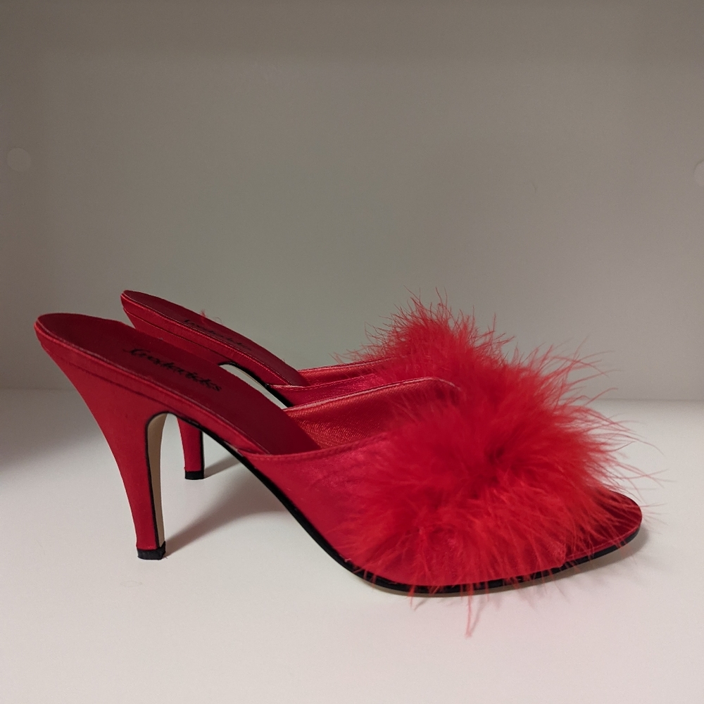 Marabou feathered mules